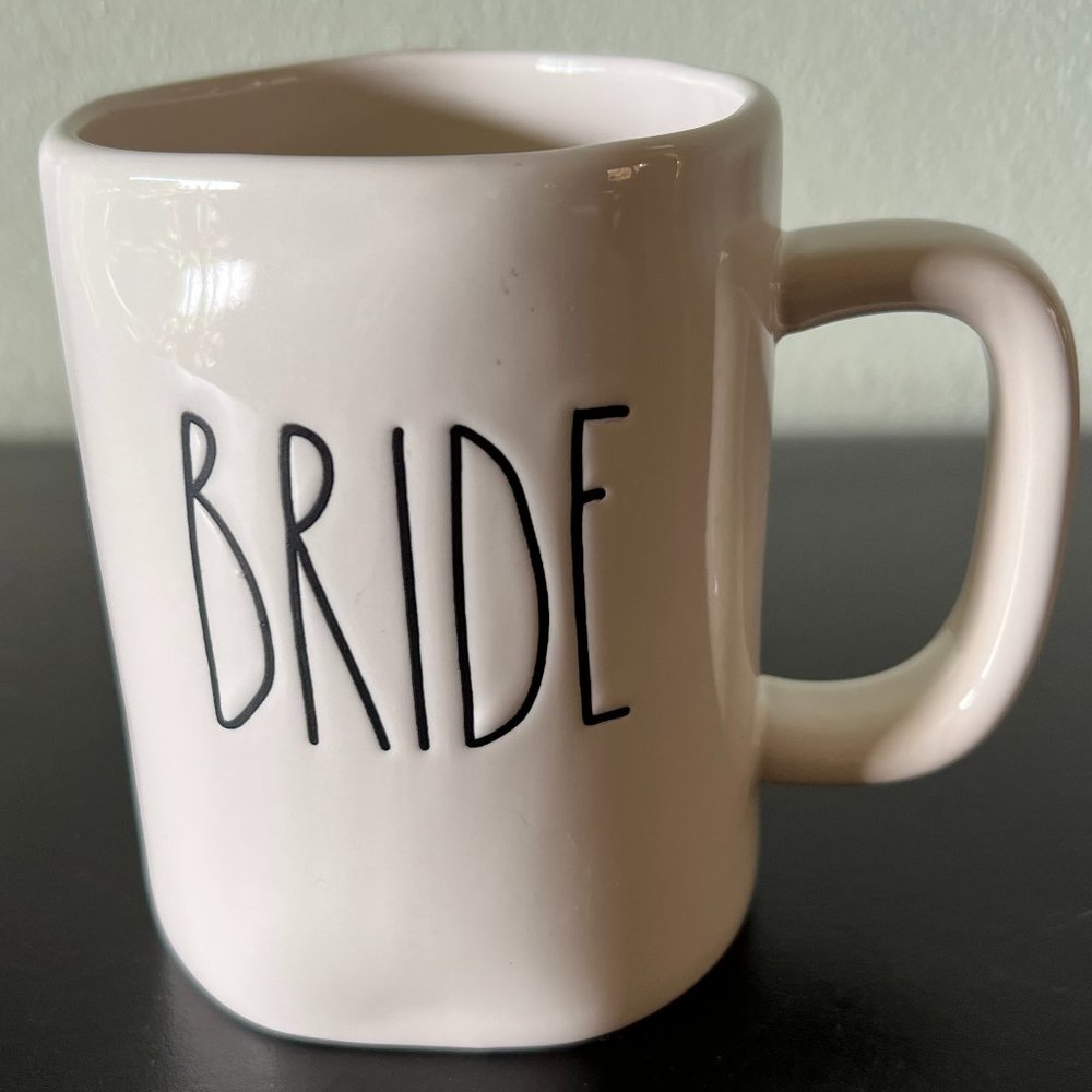 Rae Dunn BRIDE Mug Artisan Collection by Magenta White Ceramic Coffee 16oz Gift